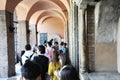 Visitors waiting to see the mouth of truth Bocca della VeritÃÂ 